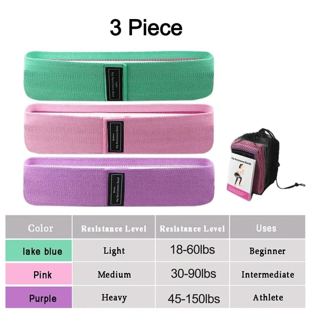 3 Piece Resistance Band Set
